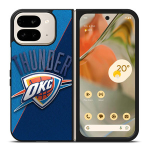 OKLAHOMA CITY THUNDER NBA BASKETBALL LOGO Google Pixel 9 Pro Fold Case Cover