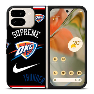 OKLAHOMA CITY THUNDER NBA X SUPREME NIKE Google Pixel 9 Pro Fold Case Cover