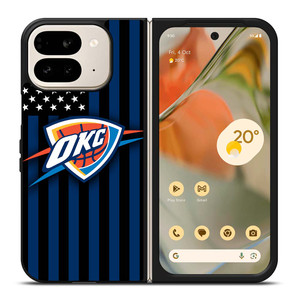 OKLAHOMA CITY THUNDERS NBA USA FLAG Google Pixel 9 Pro Fold Case Cover