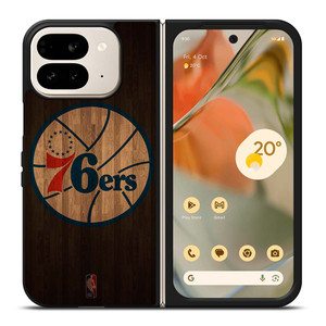PHILADELPHIA 76ERS BASKETBALL COURT NBA Google Pixel 9 Pro Fold Case Cover