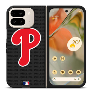 PHILADELPHIA PHILLIES BASEBALL BLACK Google Pixel 9 Pro Fold Case Cover