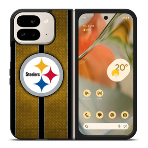 PITTSBURGH STEELERS NFL METAL STRIPE Google Pixel 9 Pro Fold Case Cover