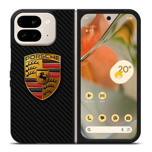PORSCHE AUTOMOBILE CARBON FIBER Google Pixel 9 Pro Fold Case Cover