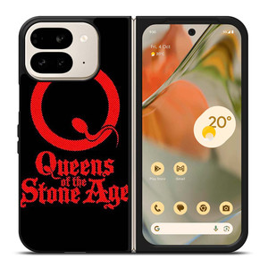 QUEENS OF THE STONE AGE ROCK BAND LOGO Google Pixel 9 Pro Fold Case Cover QUEENS OF THE STONE AGE ROCK BAND LOGO Google Pixel 9 Pro Fold Case Cover