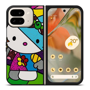 ROMERO BRITTO HELLO KITTY ART Google Pixel 9 Pro Fold Case Cover