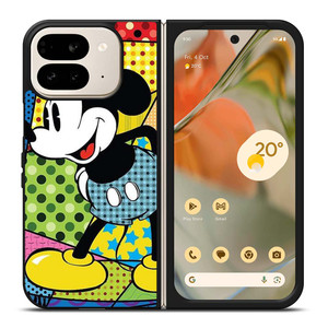 ROMERO BRITTO MICKEY MOUSE ART Google Pixel 9 Pro Fold Case Cover