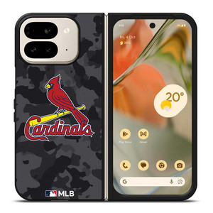 SAINT LOUIS CARDINALS BASEBALL BLACK CAMO Google Pixel 9 Pro Fold Case Cover