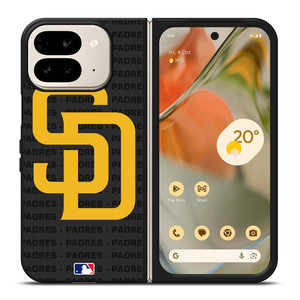 SAN DIEGO BROWN BASEBALL BLACK Google Pixel 9 Pro Fold Case Cover