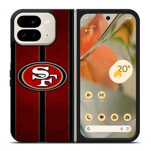 SAN FRANCISCO 49ERS NFL METAL STRIPE Google Pixel 9 Pro Fold Case Cover