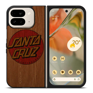 SANTA CRUZ SKATEBOARD WOODEN LOGO Google Pixel 9 Pro Fold Case Cover