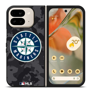 SEATTLE MARINERS BASEBALL BLACK CAMO Google Pixel 9 Pro Fold Case Cover