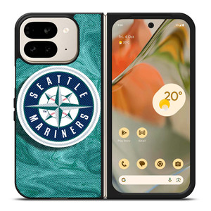 SEATTLE MARINERS MLB BASEBALL LOGO 2 Google Pixel 9 Pro Fold Case Cover