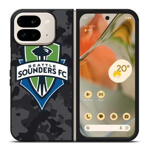 SEATTLE SOUNDERS FC MLS BLACK CAMO Google Pixel 9 Pro Fold Case Cover SEATTLE SOUNDERS FC MLS BLACK CAMO Google Pixel 9 Pro Fold Case Cover