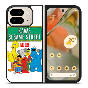 SESAME STREET MUPPETS X KAWS UNIQLO Google Pixel 9 Pro Fold Case Cover