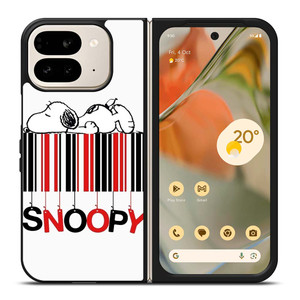 SNOOPY THE PEANUTS CARTOON BARCODE Google Pixel 9 Pro Fold Case Cover
