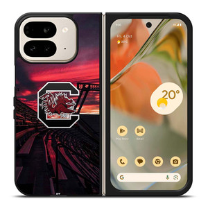 SOUTH CAROLINA GAMECOCKS FOOTBALL UNIVERSITY LOGO Google Pixel 9 Pro Fold Case Cover