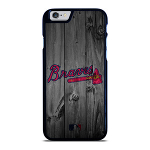 ATLANTA BRAVES BASEBALL MLB WOOD LOGO iPhone 6 / 6S Case Cover