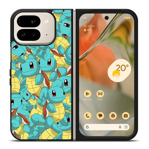SQUIRTLE POKEMON MONSTER PATTERN Google Pixel 9 Pro Fold Case Cover