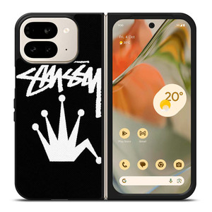 STUSSY PARIS BENT CROWN Google Pixel 9 Pro Fold Case Cover