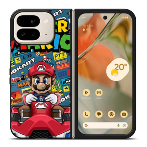 SUPER MARIO BROSS NINTENDO GAME MARIO CART Google Pixel 9 Pro Fold Case Cover