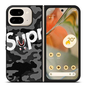 SUPREME BAPE SHARK Google Pixel 9 Pro Fold Case Cover SUPREME BAPE SHARK Google Pixel 9 Pro Fold Case Cover