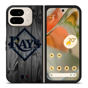 TAMPA BAY RAYS BASEBALL MLB WOOD LOGO Google Pixel 9 Pro Fold Case Cover
