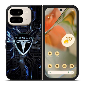 TESLA ELECTRIC CAR LOGO Google Pixel 9 Pro Fold Case Cover