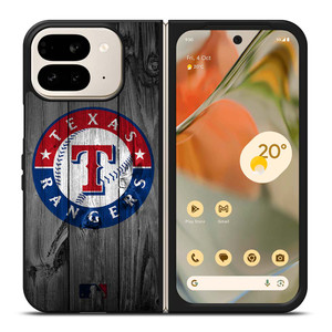 TEXAS RANGERS BASEBALL MLB WOOD LOGO Google Pixel 9 Pro Fold Case Cover