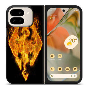 THE ELDER SCROLLS SKYRIM FIRE SIGN Google Pixel 9 Pro Fold Case Cover