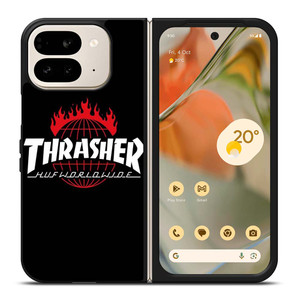 THRASHER HUF WORLDWIDE LOGO Google Pixel 9 Pro Fold Case Cover