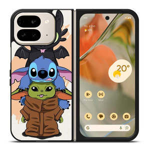 TOOTHLESS STITCH BABY YODA CUTE CARTOON Google Pixel 9 Pro Fold Case Cover