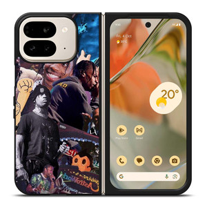 TRAVIS SCOTT ASTROWORLD COLLAGE Google Pixel 9 Pro Fold Case Cover TRAVIS SCOTT ASTROWORLD COLLAGE Google Pixel 9 Pro Fold Case Cover