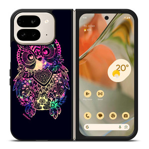 TRIBAL OWL ART Google Pixel 9 Pro Fold Case Cover