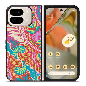 VERA BRADLEY FASHION FLORAL PATTERN Google Pixel 9 Pro Fold Case Cover