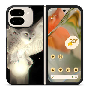 WHITE WOL CUTE Google Pixel 9 Pro Fold Case Cover