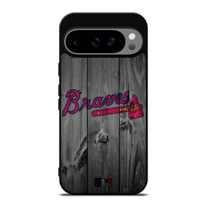 ATLANTA BRAVES BASEBALL MLB WOOD LOGO Google Pixel 9 Pro XL Case Cover ATLANTA BRAVES BASEBALL MLB WOOD LOGO Google Pixel 9 Pro XL Case Cover