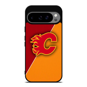 CALGARY FLAMES NHL HOCKEY LOGO Google Pixel 9 Pro XL Case Cover CALGARY FLAMES NHL HOCKEY LOGO Google Pixel 9 Pro XL Case Cover