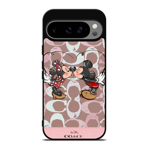 COACH NEW YORK LOGO MICKEY MINNIE MOUSE DISNEY KISS Google Pixel 9 Pro XL Case Cover