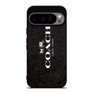 COACH NEW YORK LOGO ON BLACK FABRIC Google Pixel 9 Pro XL Case Cover