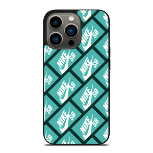 NIKE SB SKATEBOARD BOX PATTERN TURQUOISE iPhone 13 Pro Case Cover NIKE SB SKATEBOARD BOX PATTERN TURQUOISE iPhone 13 Pro Case Cover