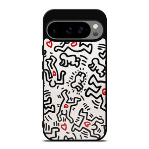 KEITH HARING ART HEART FIGURES Google Pixel 9 Pro XL Case Cover