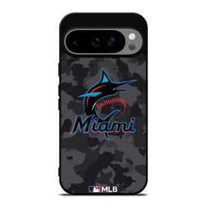 MIAMI MARLINS BASEBALL BLACK CAMO Google Pixel 9 Pro XL Case Cover