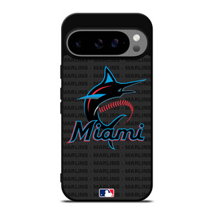 MIAMI MARLINS BASEBALL BLACK Google Pixel 9 Pro XL Case Cover