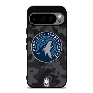 MINNESOTA TIMBERWOLVES BLACK CAMO Google Pixel 9 Pro XL Case Cover
