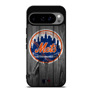 NEW YORK METS BASEBALL MLB WOOD LOGO Google Pixel 9 Pro XL Case Cover