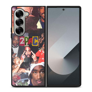 2PAC TUPAC SAKUR RAPPER COLLAGE Samsung Galaxy Z Fold 6 Case Cover