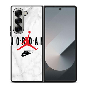 AIR JORDAN NIKE SHOES LOGO MARBLE Samsung Galaxy Z Fold 6 Case Cover