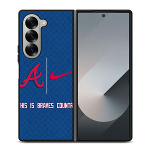 ATLANTA BRAVES NIKE MLB BASEBALL Samsung Galaxy Z Fold 6 Case Cover