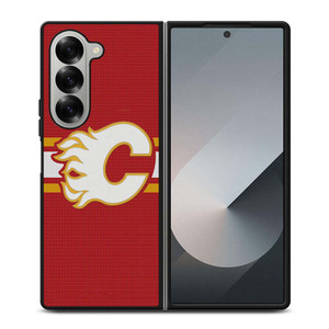 CALGARY FLAMES HOCKEY TEAM LOGO Samsung Galaxy Z Fold 6 Case Cover