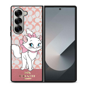 COACH NEW YORK LOGO ARISTOCAT MARIE DISNEY Samsung Galaxy Z Fold 6 Case Cover